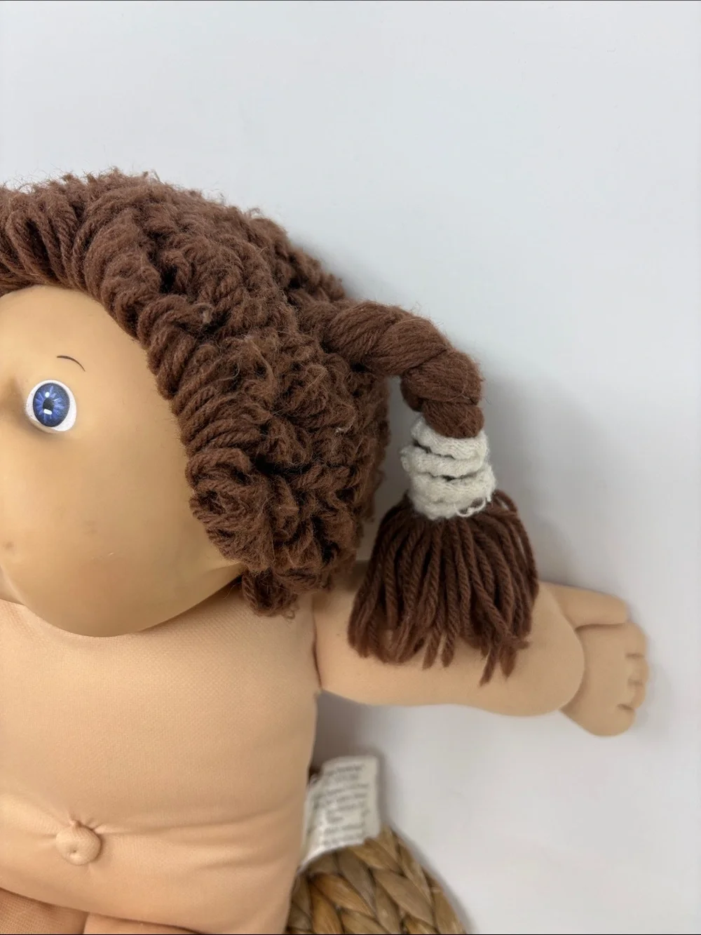 CABBAGE PATCH KIDS Vintage Signed 1986 Girl Yarn Pigtails and Blue Eyes 15